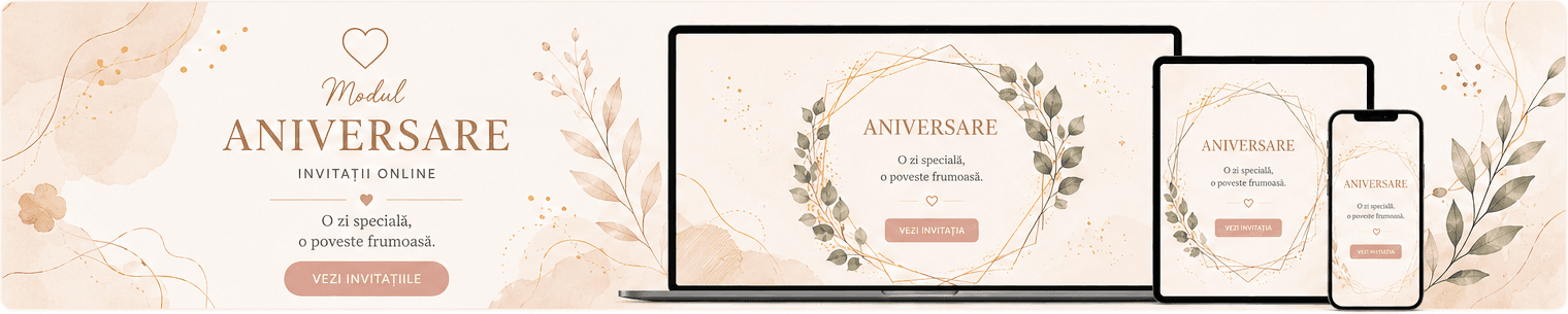 Invitație online Aniversare