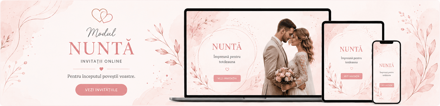 Invitație online Nuntă