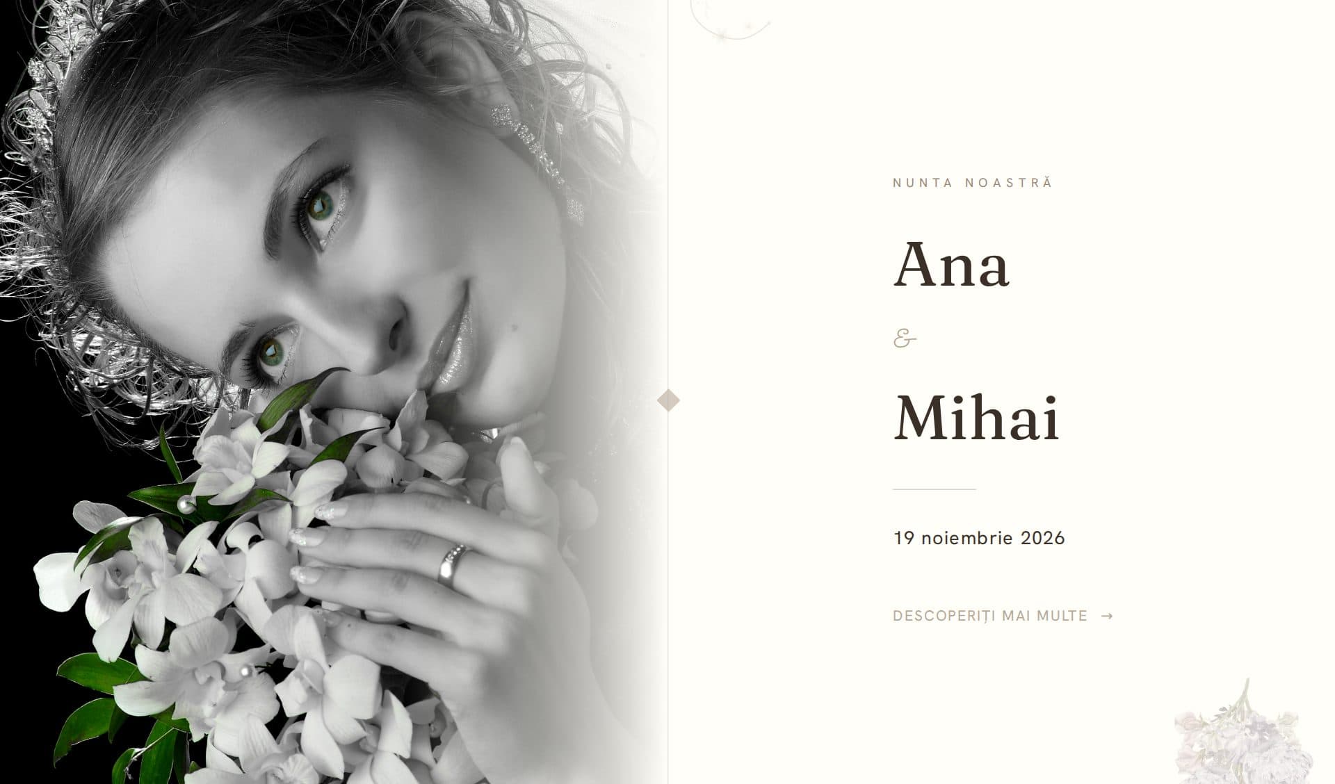 Model invitație Pearl Anniversary