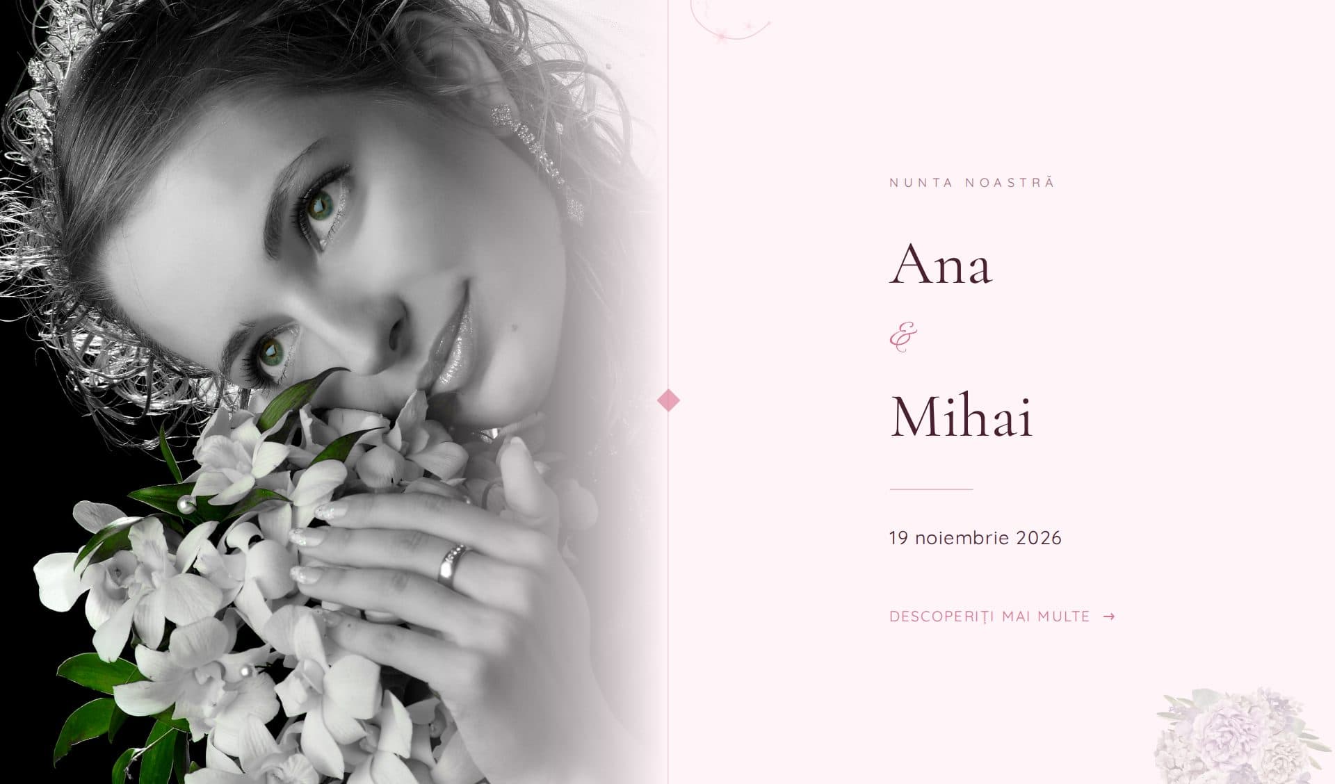 Model invitație Rose Quartz