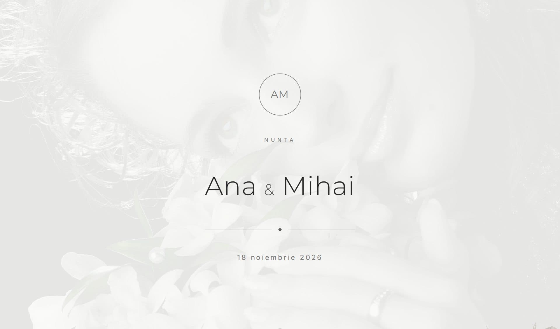 Model invitație Botanical Minimal