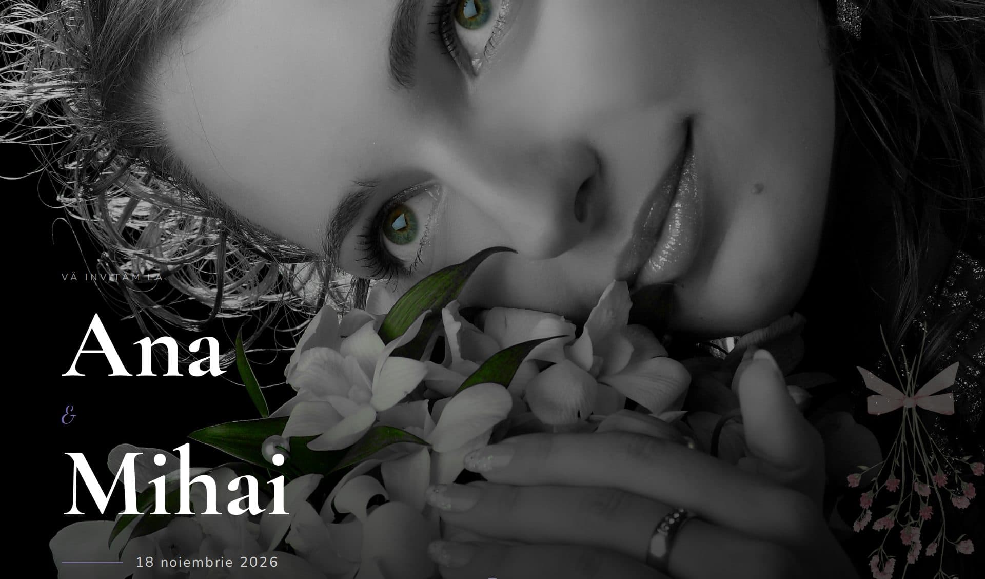 Model invitație Lavender Dream